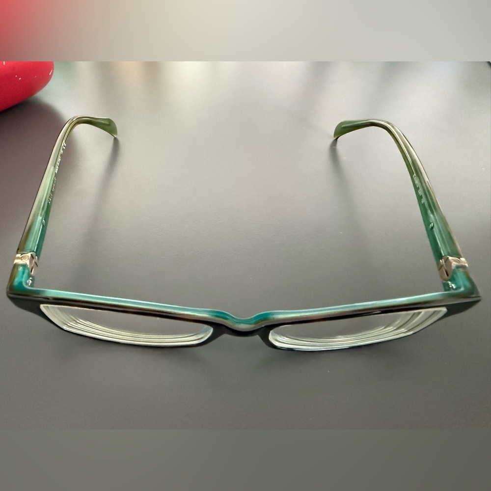 Kate Spade Elizabeth 0JEY brown tortoise teal Italian made eyeglasses frames EUC - Picture 7 of 12